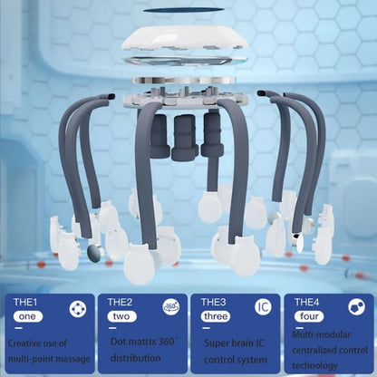 Revitalize Your Senses with the Octopus Claw Eight Claw Electric Head Massager – USB Charging Therapeutic Relaxation Tool