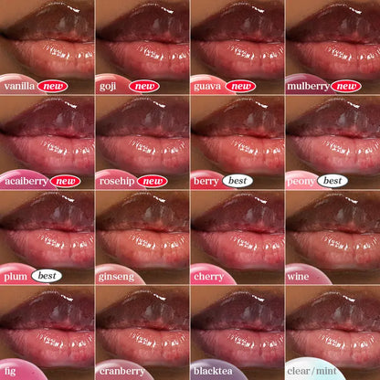 Nooni Korean Apple Lip Oil & Stain - Glossy, Long-Lasting Hydration in 13 Shades! Moisturizing Lip Care for a Plump, Transfer-Proof Finish
