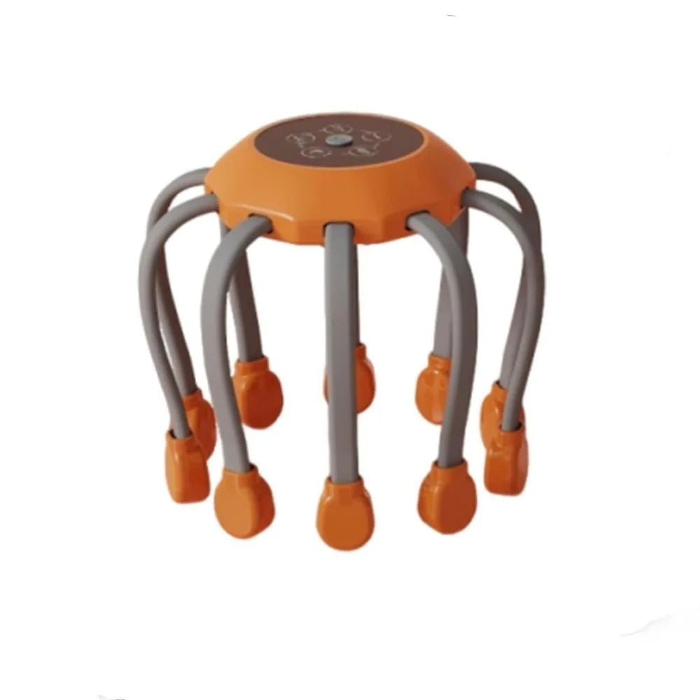 Revitalize Your Senses with the Octopus Claw Eight Claw Electric Head Massager – USB Charging Therapeutic Relaxation Tool