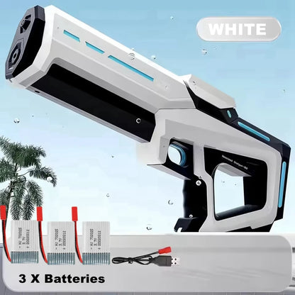 Electric Water Guns for Adults Powerful Squirt Automatic Suction Water Storage Gun Blasters Summer Outdoor Game Toy for Boy Kid