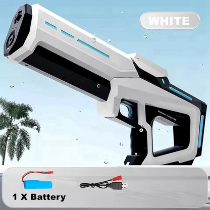 Electric Water Guns for Adults Powerful Squirt Automatic Suction Water Storage Gun Blasters Summer Outdoor Game Toy for Boy Kid