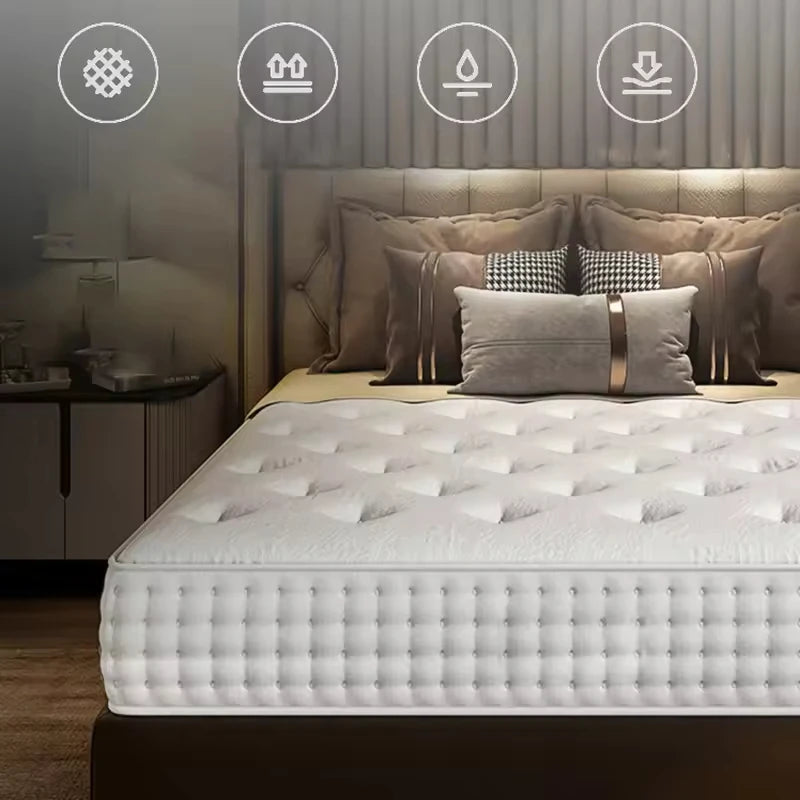 #Hypo-Allergenic Sleep Orthopedic Latex Memory Foam Mattress Single Queen Full Twin Size Pocket Spring Mattress