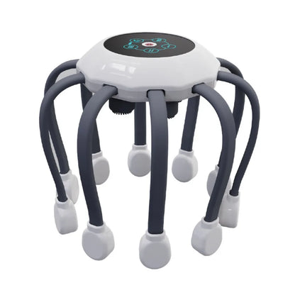 Revitalize Your Senses with the Octopus Claw Eight Claw Electric Head Massager – USB Charging Therapeutic Relaxation Tool