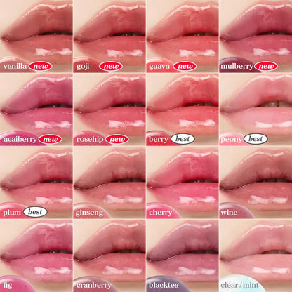 Nooni Korean Apple Lip Oil & Stain - Glossy, Long-Lasting Hydration in 13 Shades! Moisturizing Lip Care for a Plump, Transfer-Proof Finish