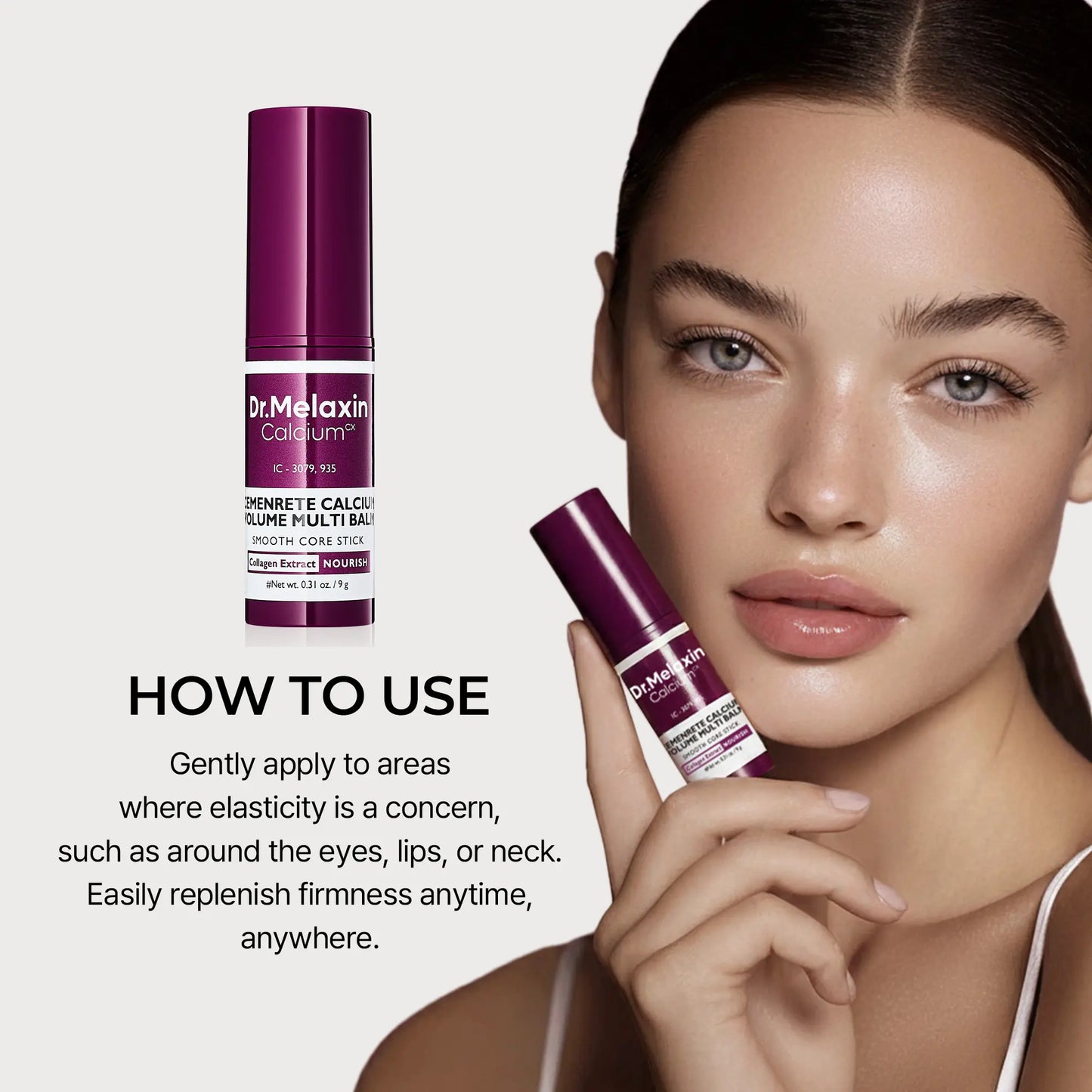Revitalize Your Eyes with Dr. Melaxin Cemenrete Calcium Multi Balm - Anti-Aging Eye Care Stick 9G for Youthful Skin!