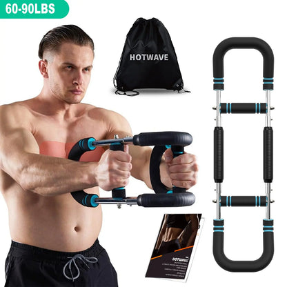 HOTWAVE Arm Trainer, Adjustable Chest Workout Equipment, Arm Trainer for Men, Chest Trainer for Men, Shoulder Muscle Training, Portable Spring Resistance Home Fitness Equipment Summerwins Fathersdaygift